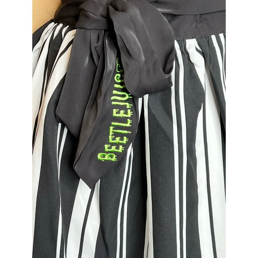 Unique Vintage Beetlejuice Striped Skirt M 6/8 NWT